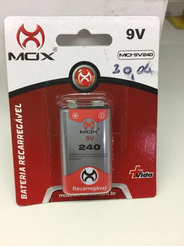 Bateria recarregaveis 9volts nova embalagem