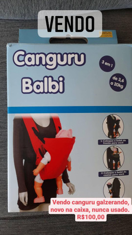 Canguru para bebê NOVO NA CAIXA
