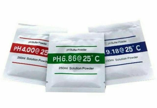 Solução Ph Medidor de Teste Kit 2 Unid. Em pó de Precisão  6.86 9.18 COD-CP374  - Foto 5