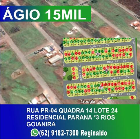 Àgio de um lote em Goiânira 15mil Reais *Entre Em Contato *