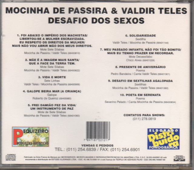 Cd - Mocinha De Passira E Valdir Teles - Vol. 01