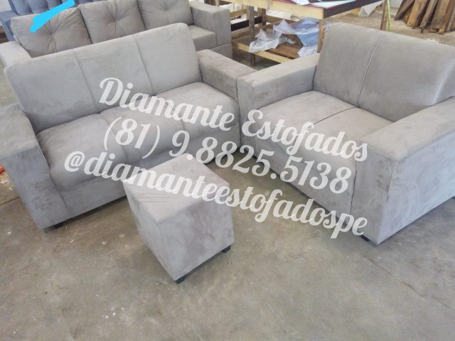 Conjunto 2 e 3 Lugares Frete e Puff Grátis R$ 799,00 - Foto 5