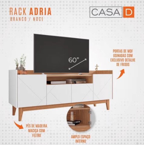 Rack Adria para TVs até 60 Polegadas PR - Foto 3