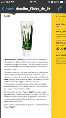 Forever BRIGHT toothgel