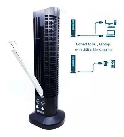 Ventilador E Abajur Led Portátil Usb Tomate