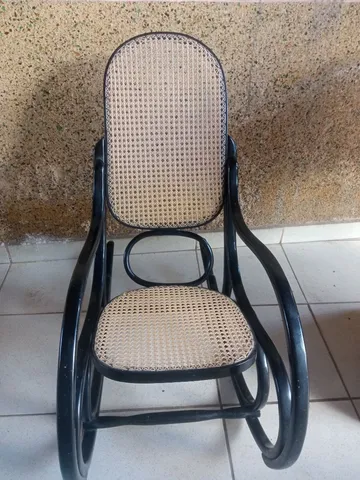 Cadeira balanço palhinha