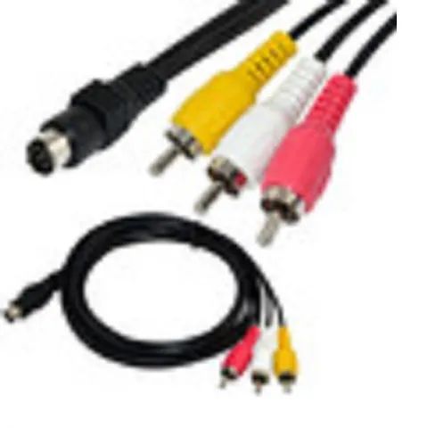 Cabo De Audio E Video S-video Mini Din Rca 1,80 metros 10 Pinos