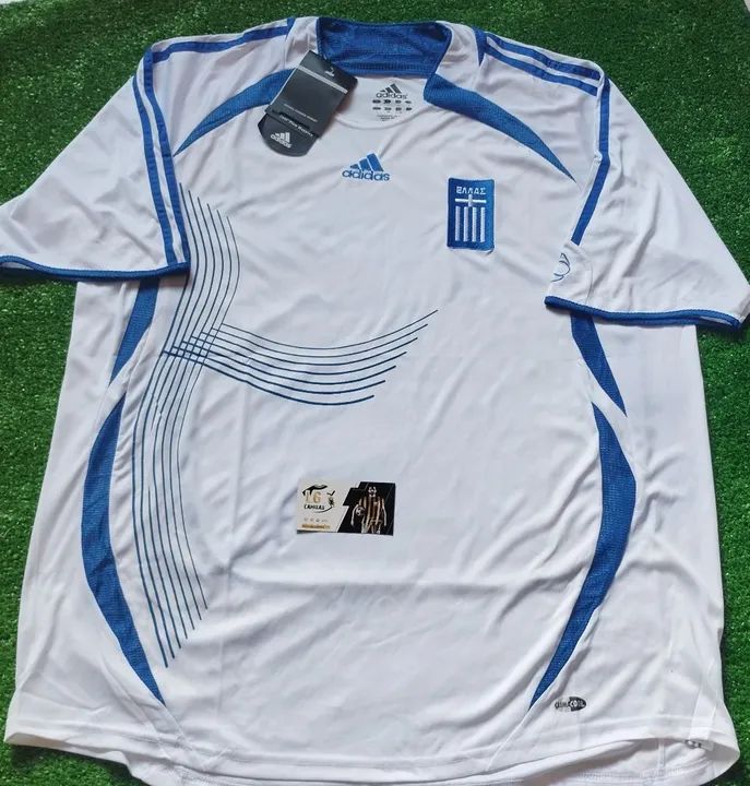 Camisa Futebol Seleção Grécia Retrô 2006/07 - Home Personalizada