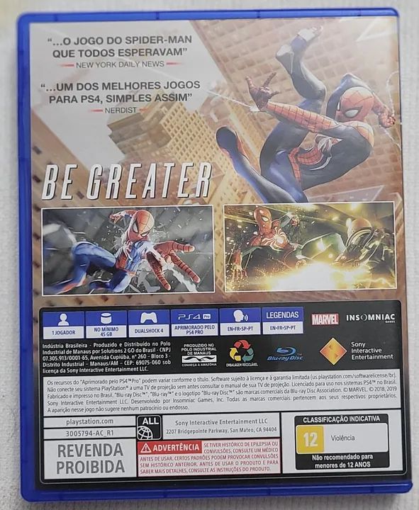 Jogo de Ps4: Spider-man (Usado). - Foto 2