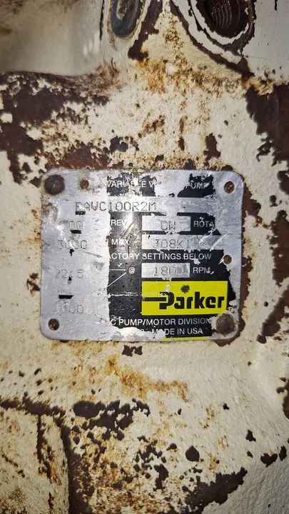 BOMBA HIDRÁULICA PARKER PAVC100R2M ALTA POTÊNCIA MEGA VAZÃO AJUSTÁVEL. - Foto 4
