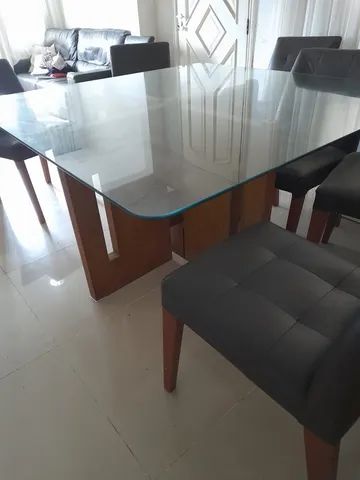 Mesa vidro 8 lugares  - Foto 4