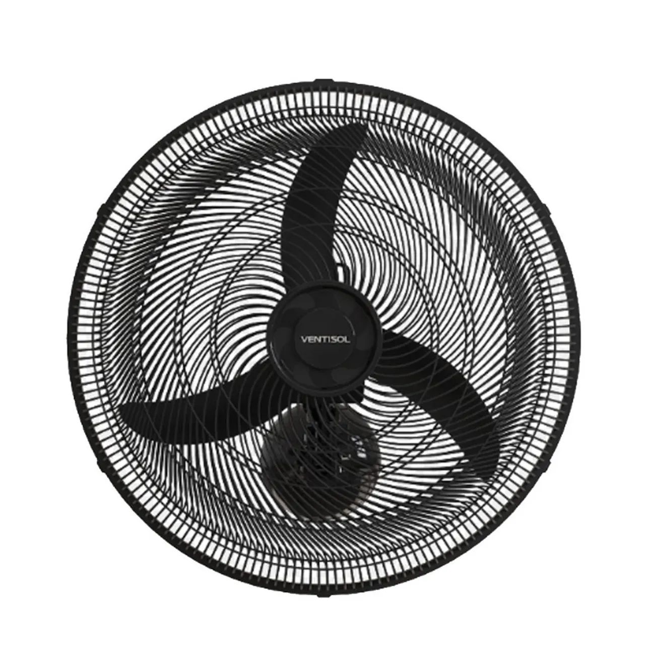 Ventilador de Parede Ventisol 50CM 127 Volts 130 Watts 3 Pás Preto