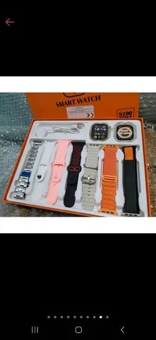Smartwatch S100 + 7 pulseiras (Lacrado) - Foto 2