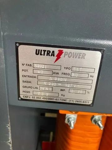 Transformador Isolador Trif 40kva 380v/220v/127v C/ Neutro - Foto 6