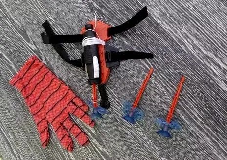 ?Lança dardo teia Spider Man com luva Homem aranha brinquedo lançador - Foto 4