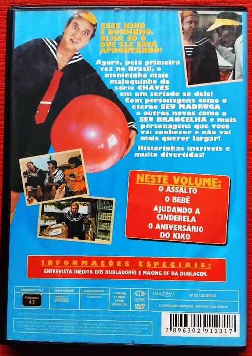 Série Comédia DVD Kiko  e Sua Turma Chaves (Midia seminova) - Foto 2