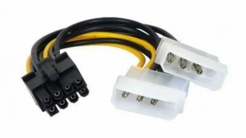 Adaptador Energia ide  8 Pinos Placa Video Pci-Ex - Foto 2