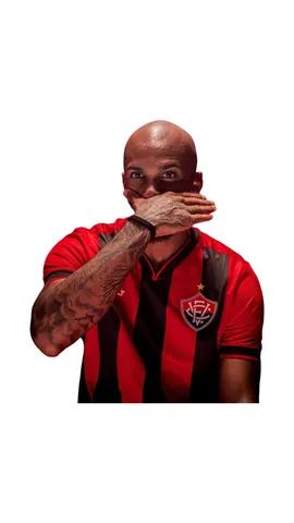 Camisa Masculina Jogo 1 2024 Vitória Vermelha e Preta Volt - Foto 5