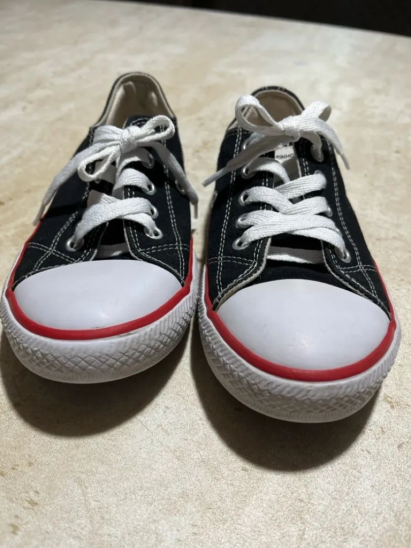 Tênis All Star Infantil Starzinho Preto - TAM 31 - Foto 5