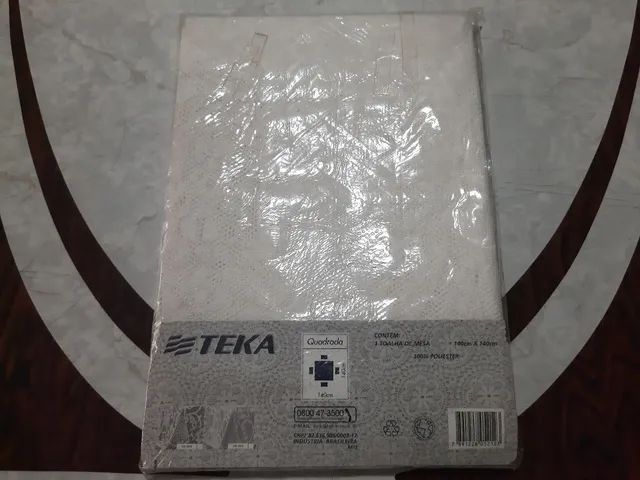 Toalha de mesa Rendada - TEKA . Branca - med. 1,40×1,40mtrs. 