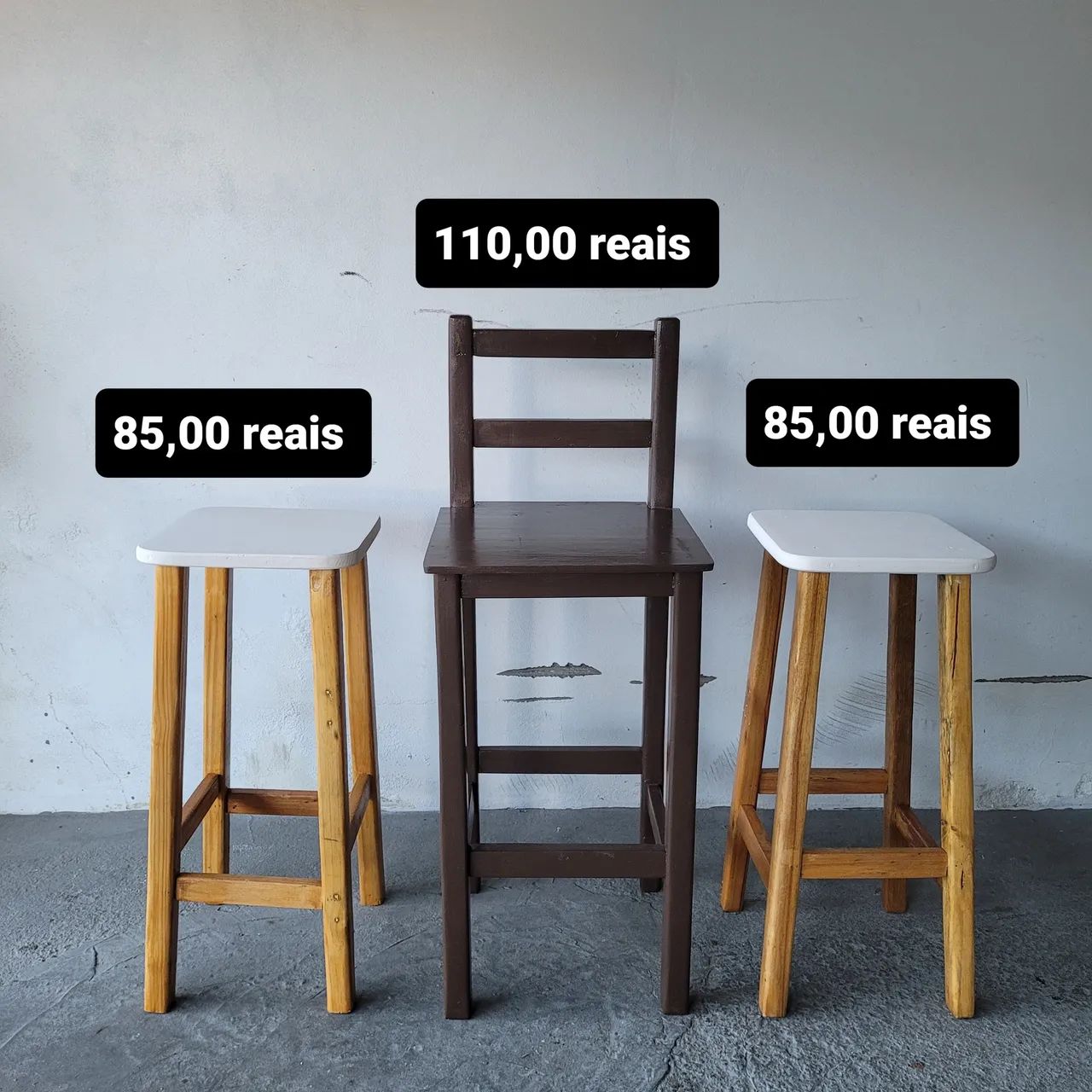 Banquetas com encosto e bancos 70cm criciuma  - Foto 2