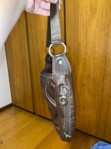 Bolsa couro marrom - Foto 3