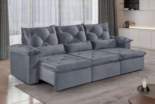 sala sofa retratil e reclinavel de 5 lugares - Foto 3
