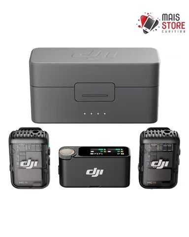 Microfone Dji Mic 2 (2 TX + 1 RX + Charging Case) Novos/Lacrados  - Foto 6