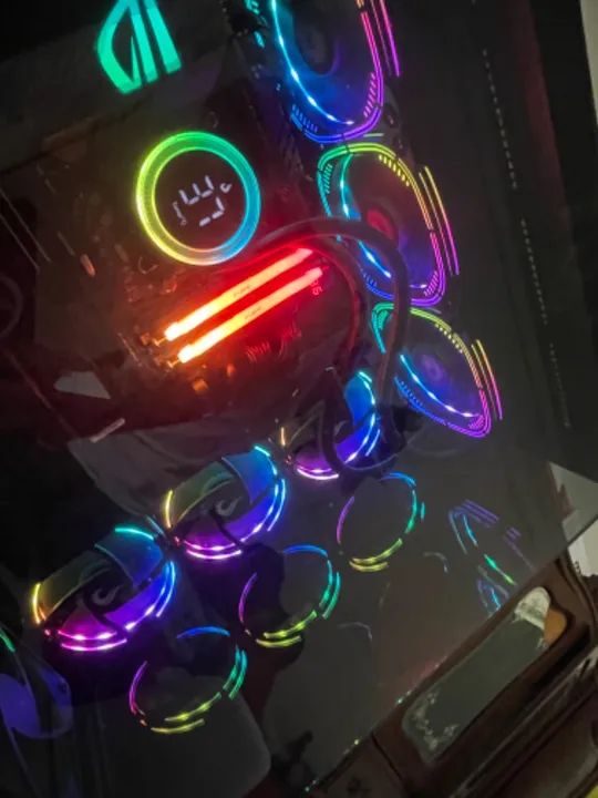 Water cooler 360 + 3 ventoinhas + controladora Peças de Hardware