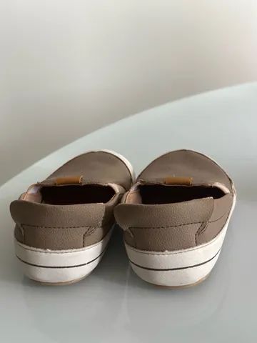 Sapato para bebê  bege e branco  - Foto 4