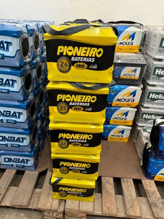 Bateria 60ah pioneiro 2 nos de garantia 