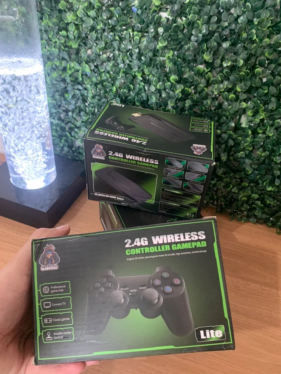 Video Game Adaptador 4k Hdmi 2 Controles Stick + 20mil Jogos