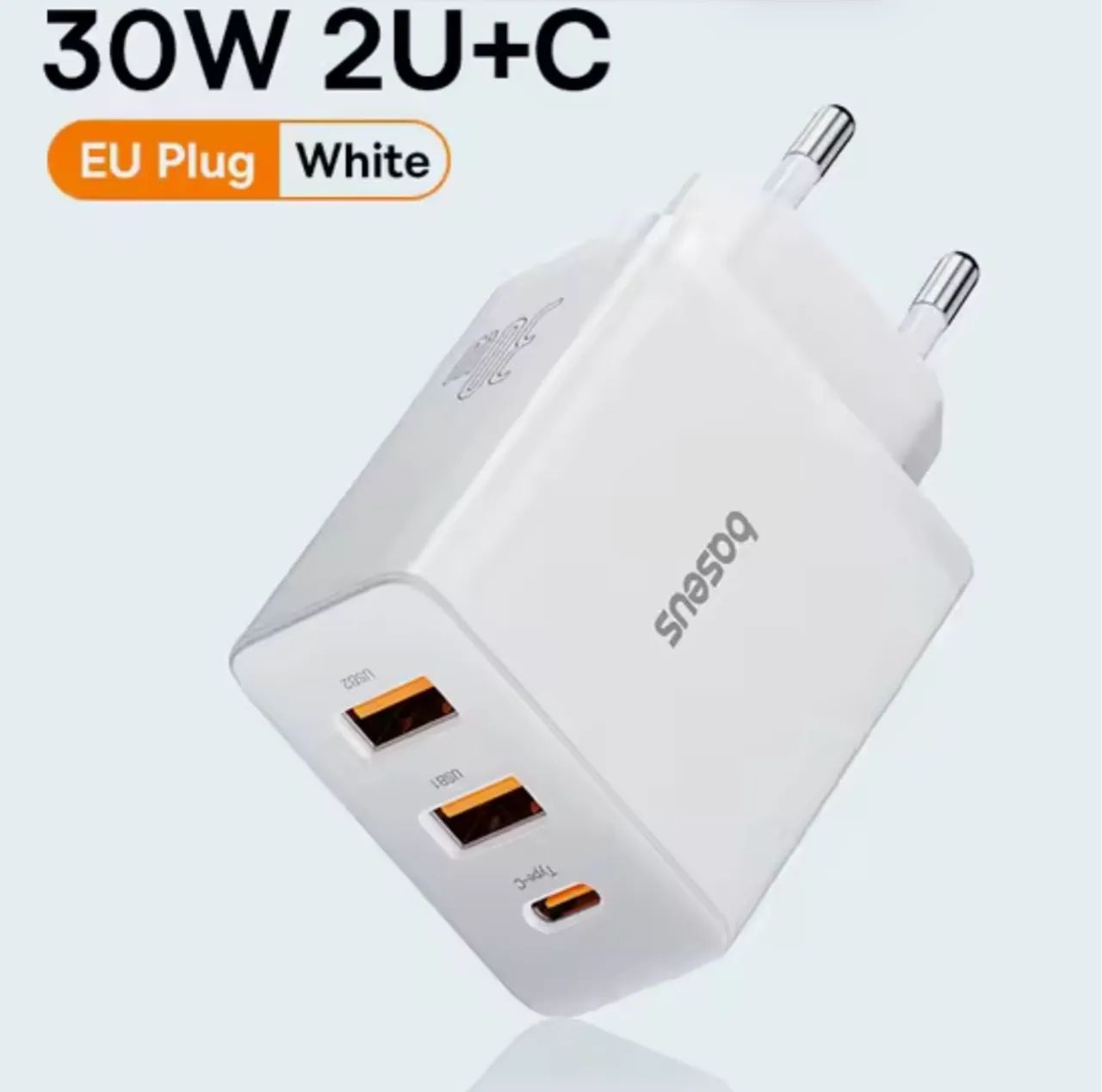 Baseus 30w usb tipo c carregador de telefone pd carga rápida para iphone - Foto 2