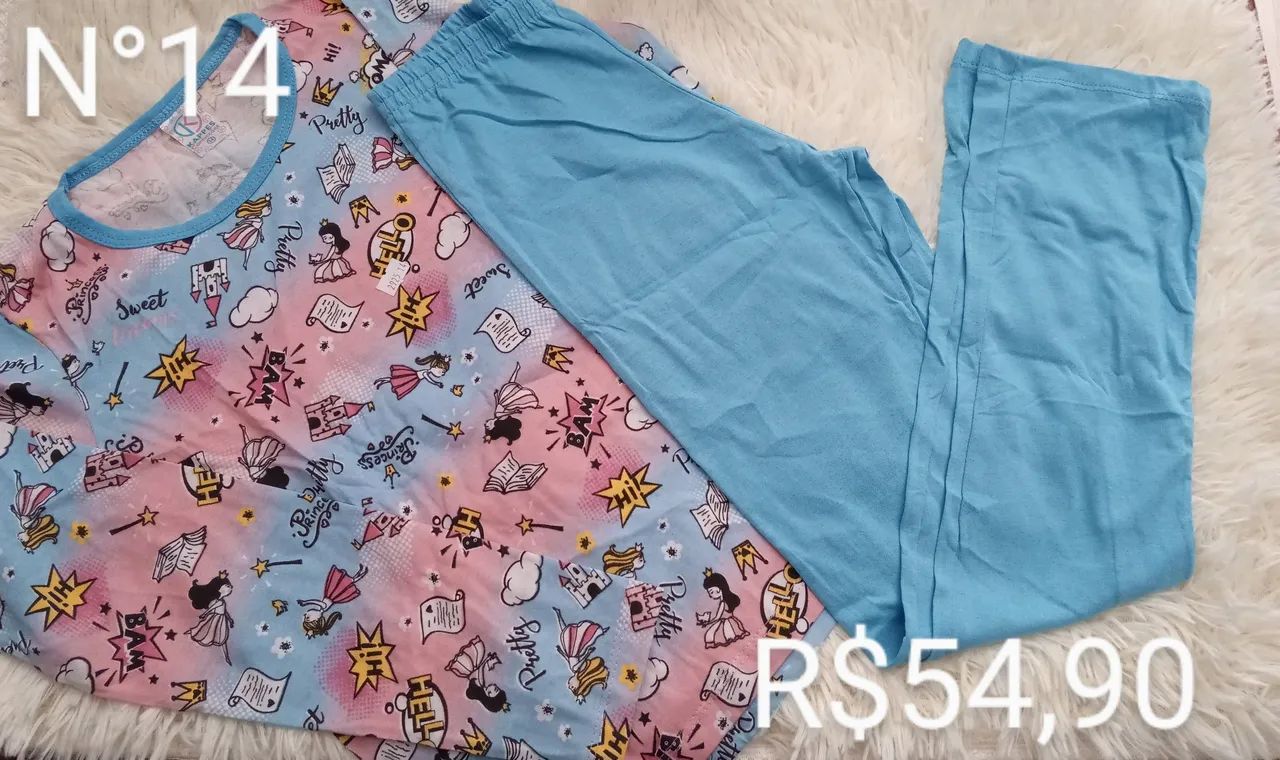 Pijamas de algodão infantil Menina - Foto 5