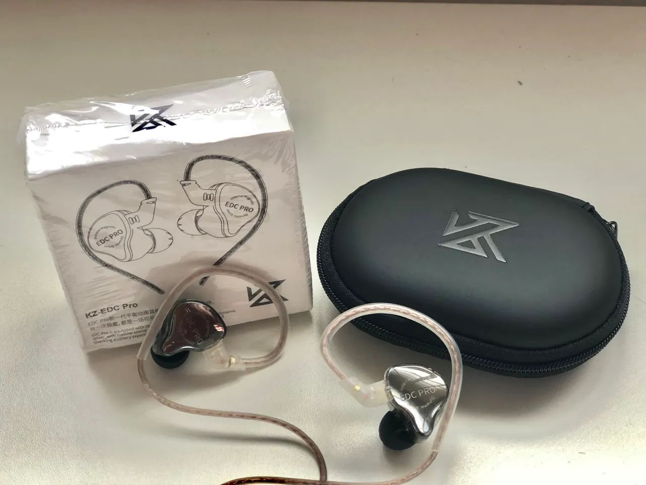 Fone KZ EDC PRO Sem/Mic + CASE KZ ORIGINAL  - Foto 2