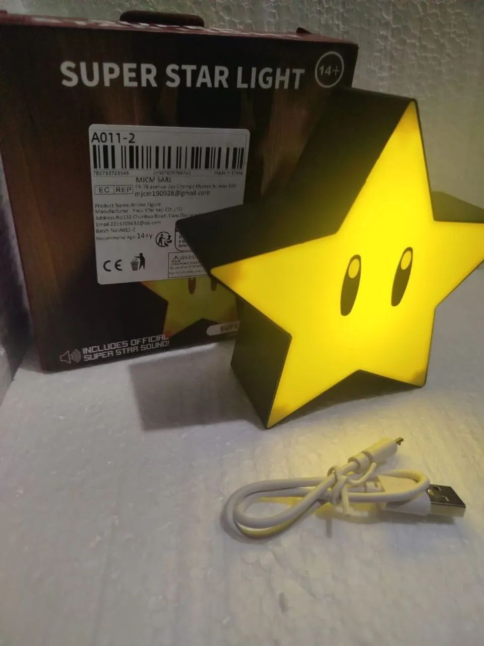 Luminária Estrela Super Mario - Com Som - Foto 2