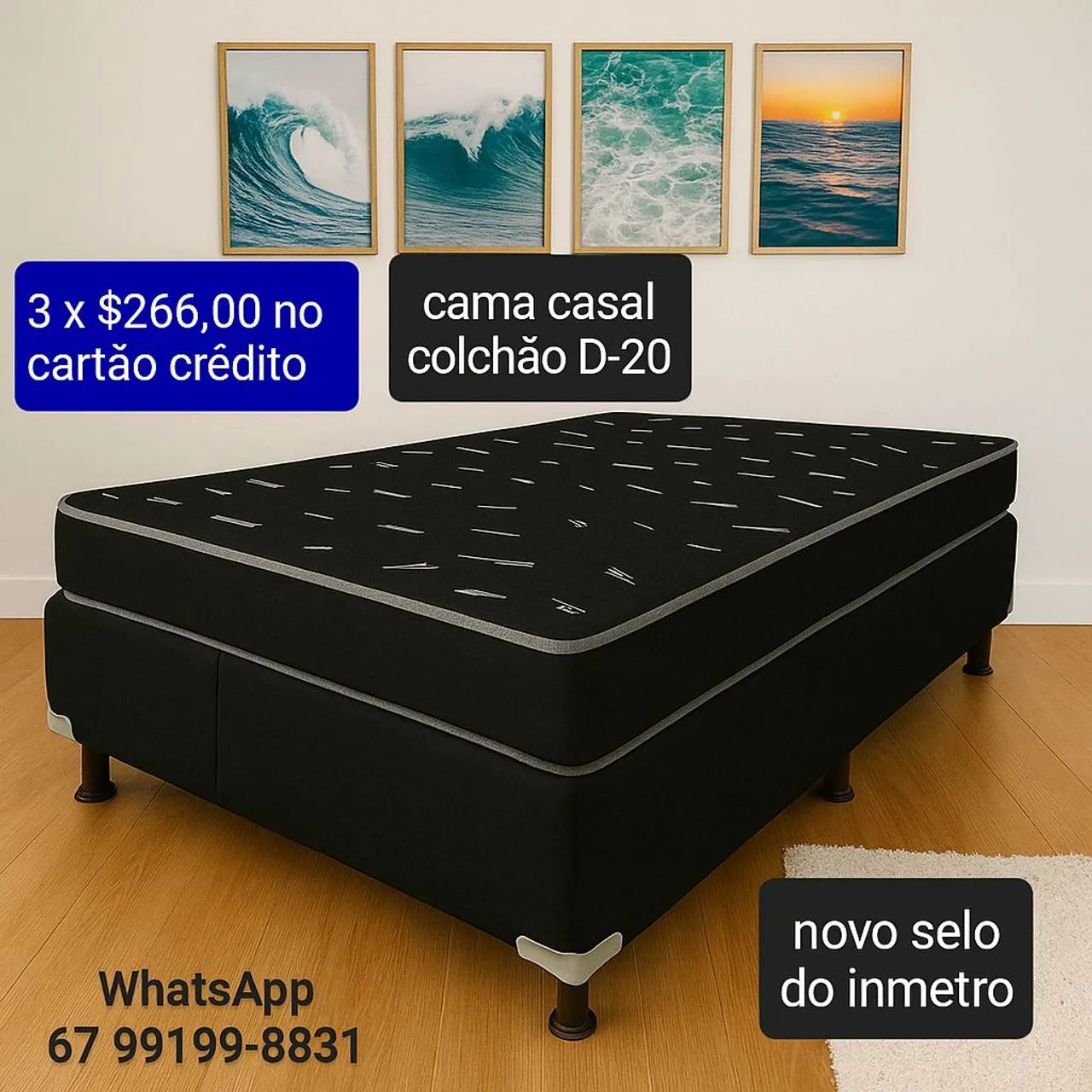 Queima de estoque cama casal vários modelos no WhatsApp 