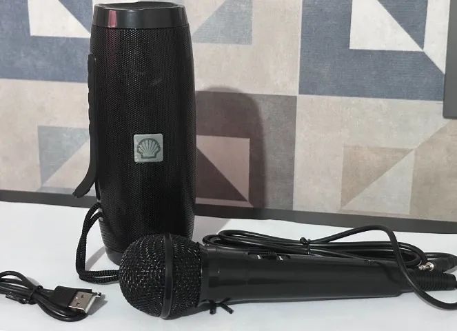 Caixa de Som Shellbox Bluetooth com Microfone Nova - Foto 2
