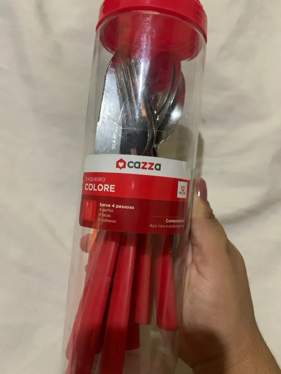 Faquinheiro Colore Cazza com 12 Peças