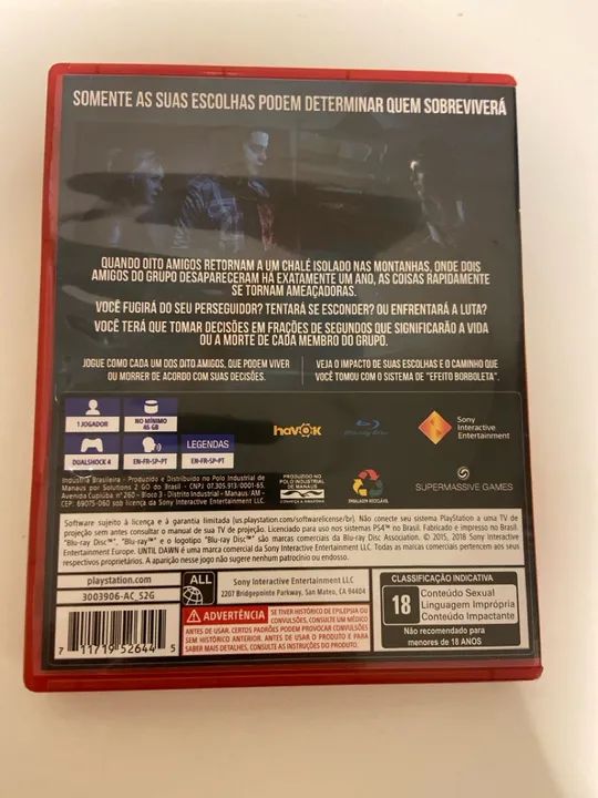 Until Dawn - PS4 - Playstation Hits - Foto 2