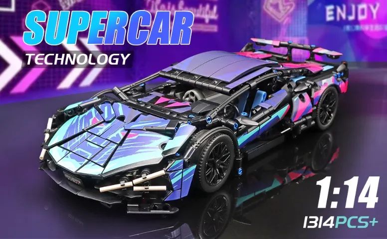 Tipo Lego Lamborghini 1:14 1314 peças - Foto 3