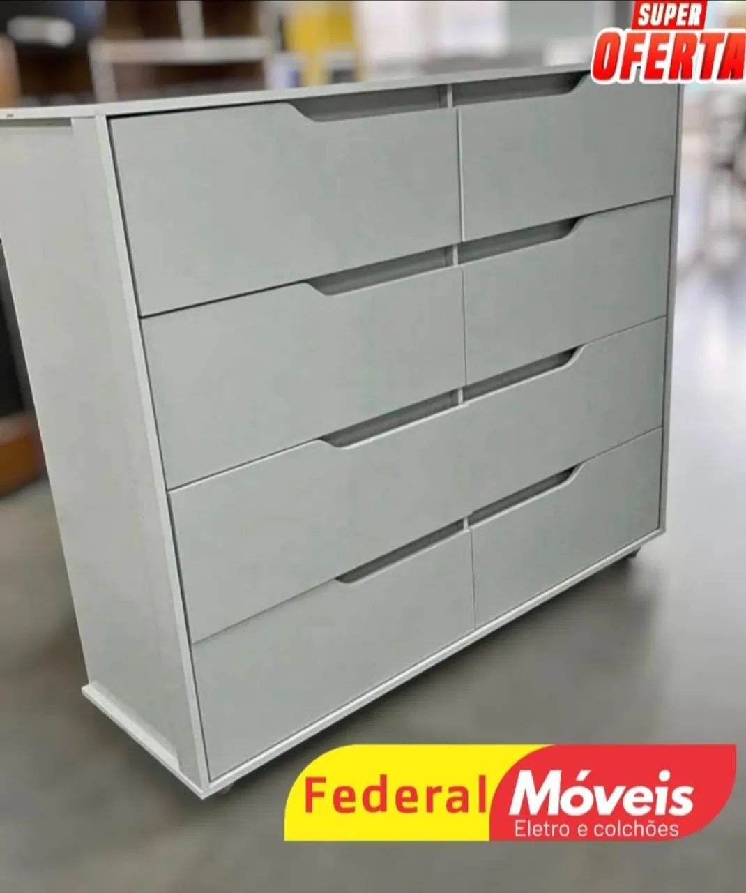 Cômoda com 8 Gavetas - Nova e Super Espaçosa!