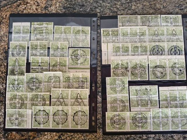 Rara coleção de selos carimbados sem repetição. - Foto 2