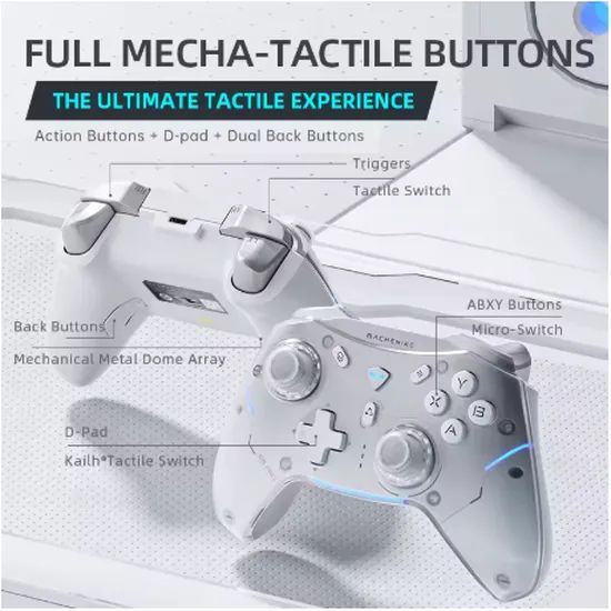 Controlador Gamepad Sem Fio Machenike G5 Pro Elite - Compatível com Switch, PC, Android  - Foto 3