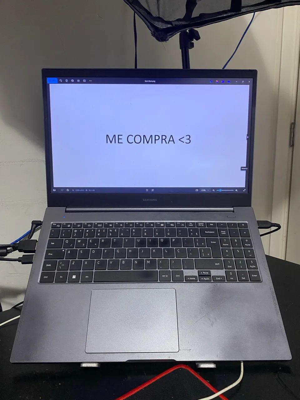 Notebook Samsung Book Intel Core i5 Windows 11 256GB SSD Íris Xe
