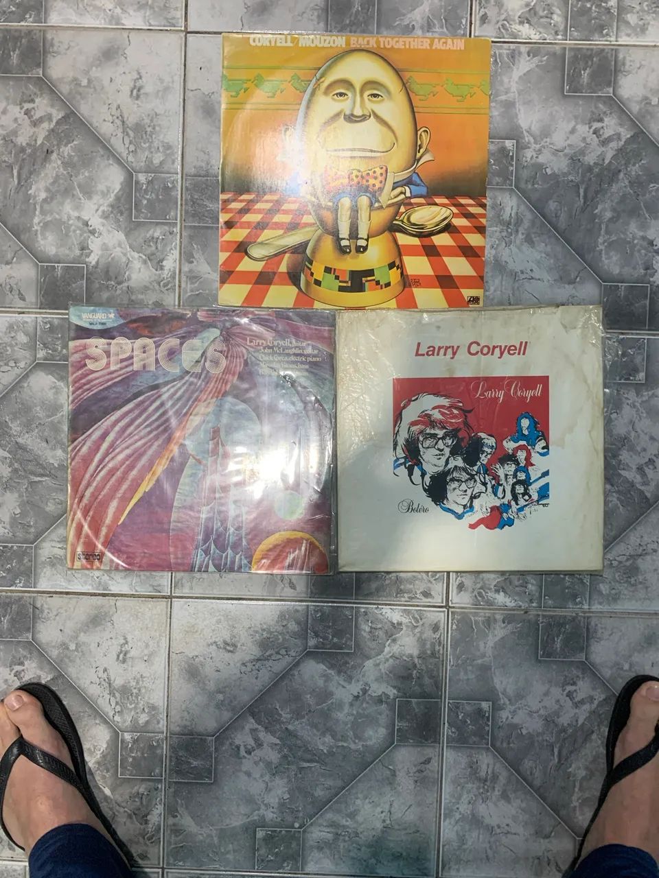 3 LPs vinil disco Larry Coryell jazz guitarra 