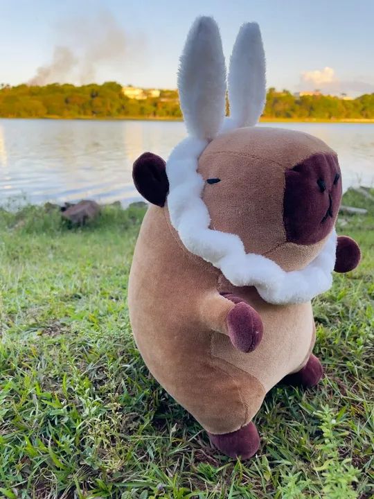 Capivara de tecido plush 25 cm.