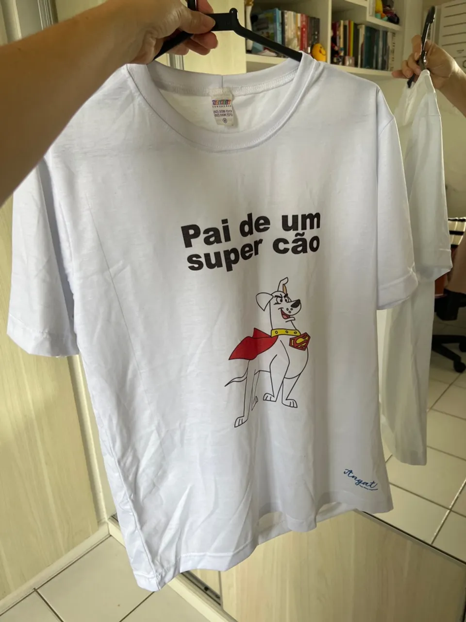 Camiseta Pai de um Super Cão - Superman