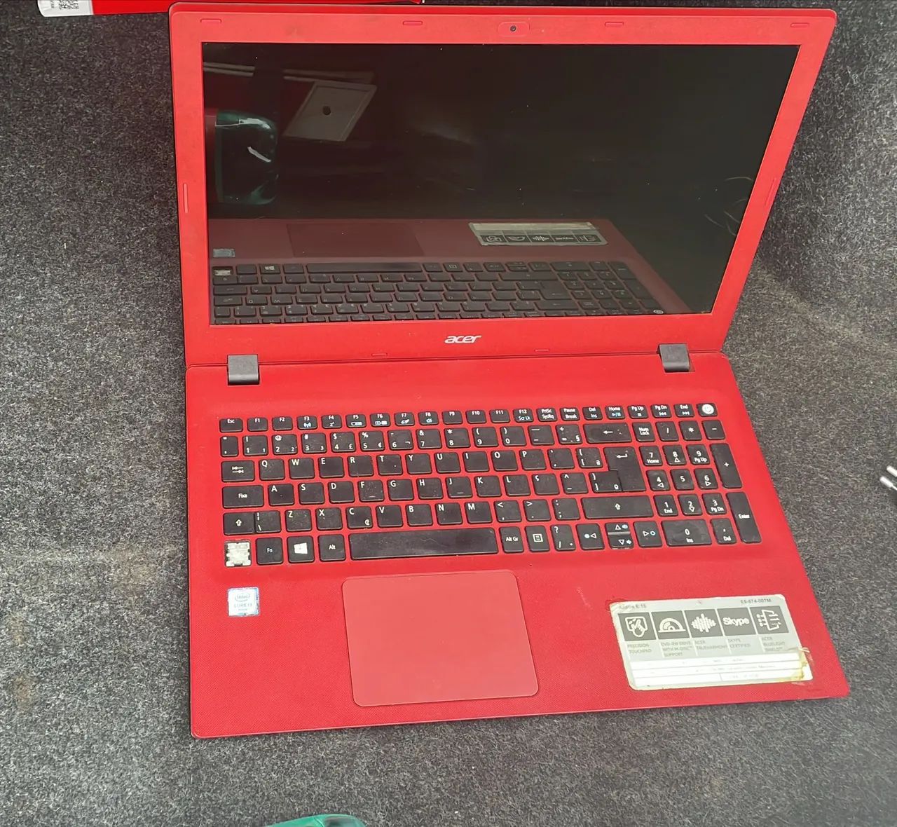 Notebook Acer Vermelho aspire e 15