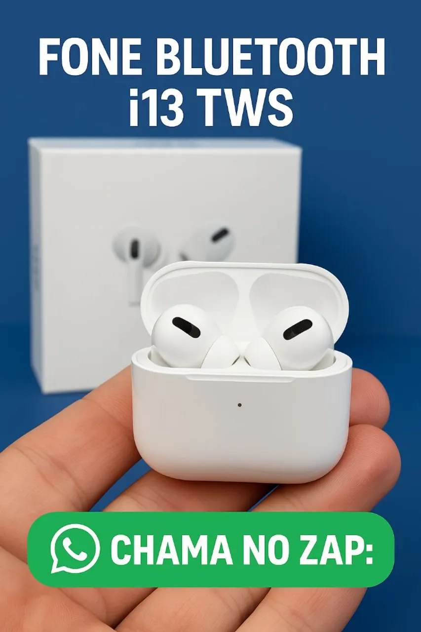 Fone Bluetooth i13 TWS - Novo Lacrado - Entrego e Aceito Pix<br>